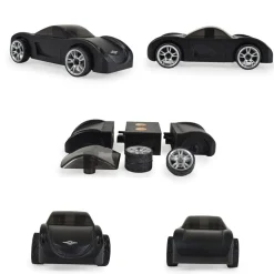 Moni Mini Spielzeug Holzautos Sportwagen 3er Set 53111 ab 3 Jahre geeignet bunt