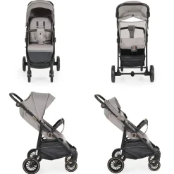 Moni Sommerkinderwagen Buggy, Kinderbuggy, Sonnendach, EVA-Räder, verstellbar beige