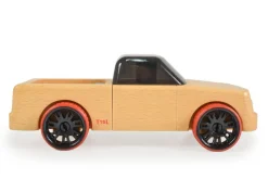Moni Spielzeugautos Mini aus Buchenholz verschiedene Modelle, ab 4 Jahre schwarz