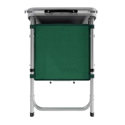 24MOVE® Campingküche PRAIA faltbar, Alu Outdoorküche mit Arbeitsplatte und Staufächern, höhenverstellbar