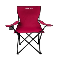 24MOVE® Campingstuhl Faltstuhl, 2er Set, schwarz, mit Getränkehalter und Tragetasche Outdoor, faltbar max. 100kg, Angerstuhl, Klappstuhl
