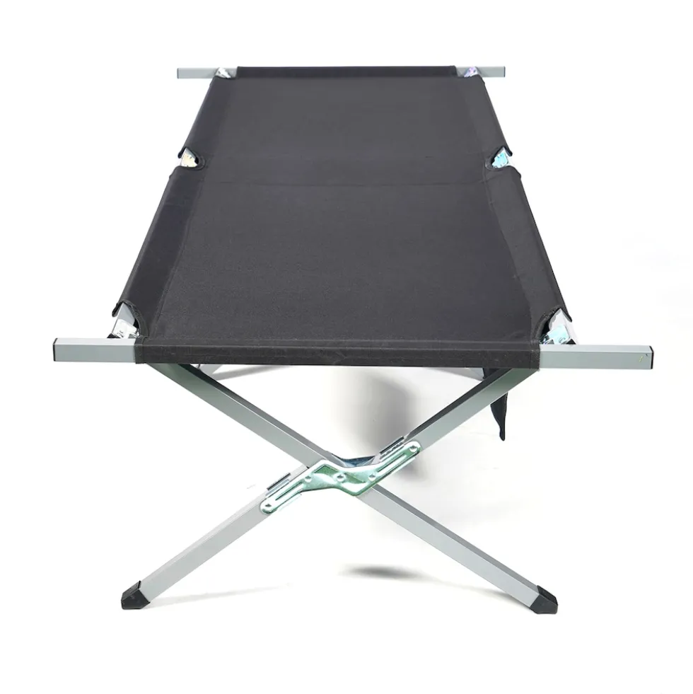24MOVE® Feldbett Campingbett bis 200 kg In-und Outdoor Camping faltbar, inkl. Tragetasche für einfachen Transport