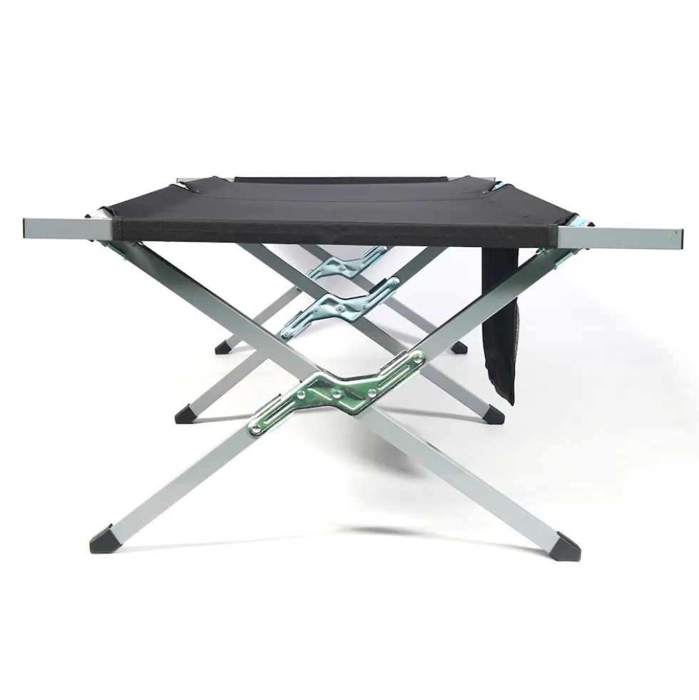 24MOVE® Feldbett Campingbett bis 200 kg In-und Outdoor Camping faltbar, inkl. Tragetasche für einfachen Transport
