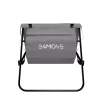 24MOVE® Strandmatte 1er Set klappbar mit Rückenlehne, Strandliege mit Gurt, tragbar für Strand und Garten, Liegematte grau