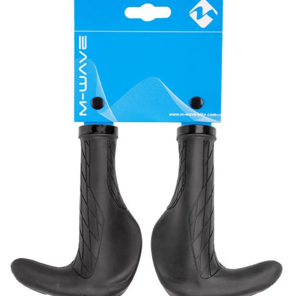 M-Wave Cloud Ergomax Fix BE Fahrradgriffe Lenkergriffe Fahrrad 140 mm Fahrrad Griffe Set ergonomisch
