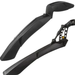 M-Wave Mud Max QR.F II Schutzblech 26 - 29 Zoll Spritzschutz Mudguard Schmutzfänger Fahrradschutzblech Steckschutzblech Set vorne hinten