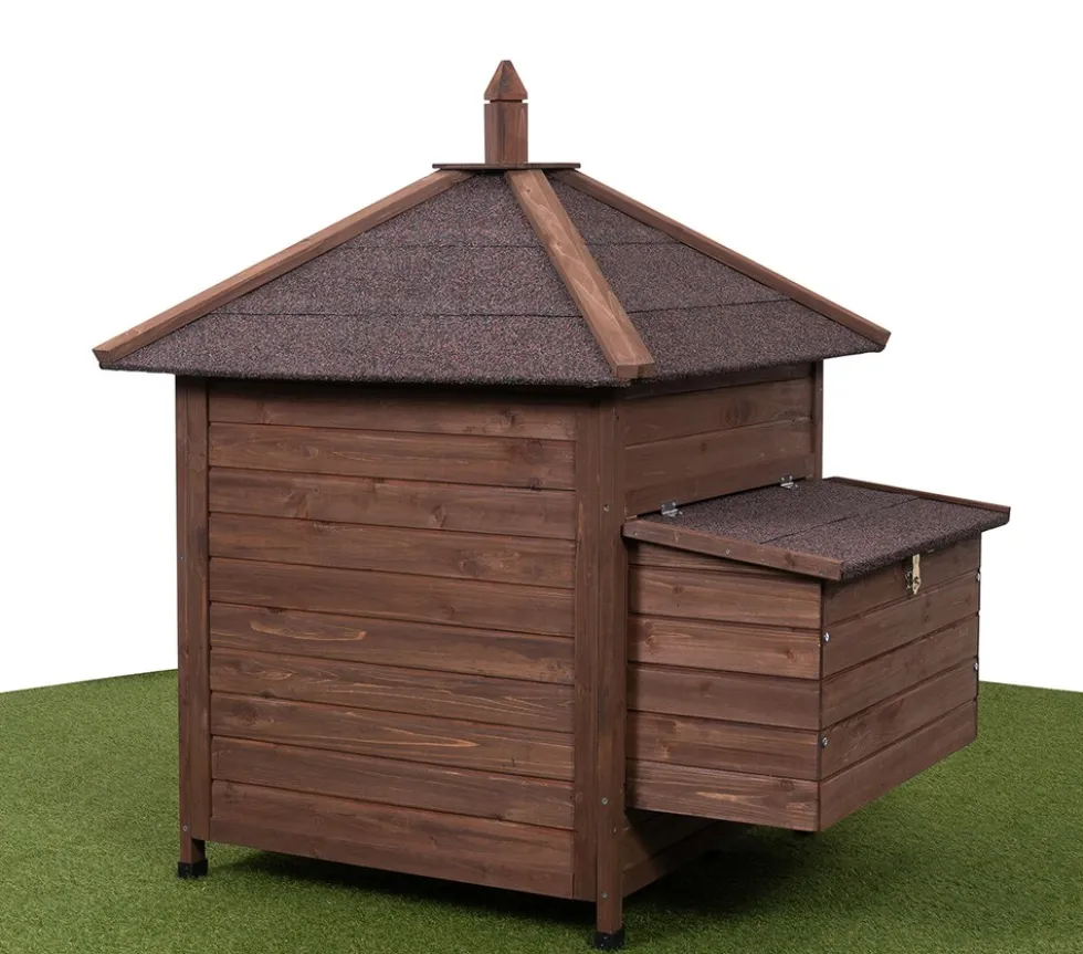 MyAnimal Hühnerstall für 3 Hühner MH-11 mit Nistkasten, Hühnerhaus schutzimprägniert, Dach abnehmbar