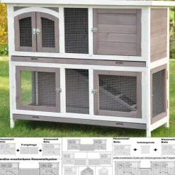 Nanook Hasenstall Balu Einzelstall oder System Kombi