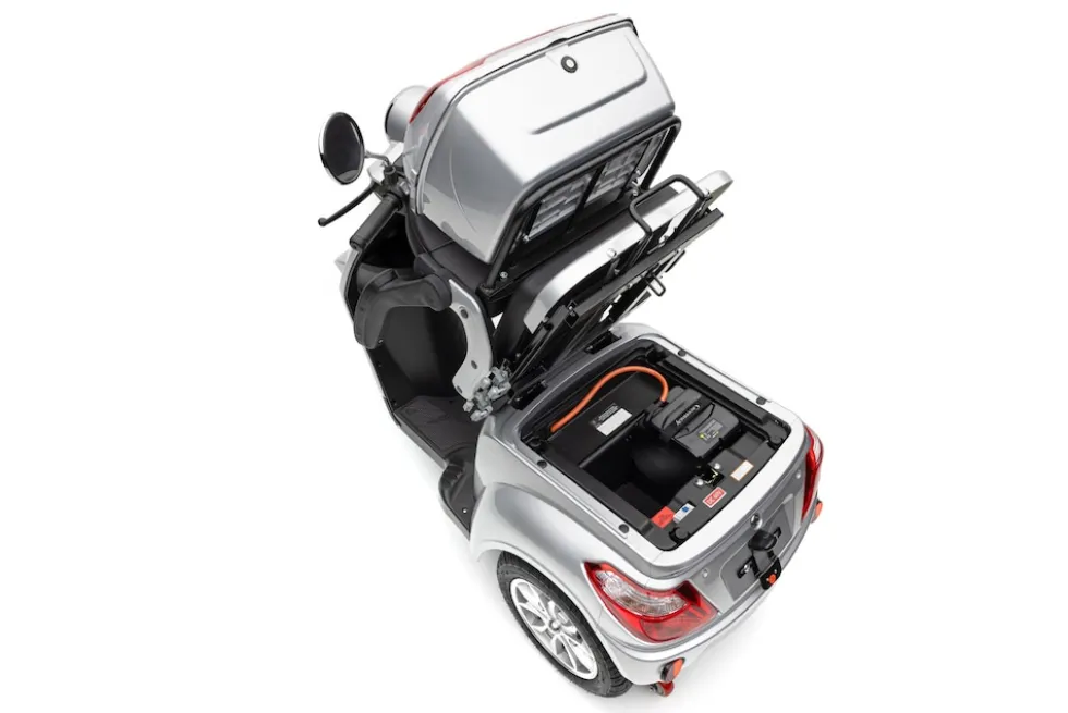 Nova Motors Bendi silber 20 km/h 1 x 20Ah Akkupack, Gehstockhalter