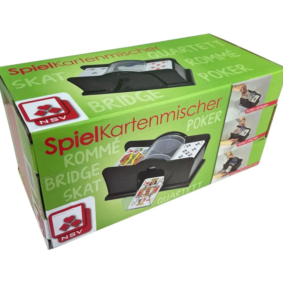 Nürnberger Spielkarten 03210005002 - Manueller Kartenmischer mit Kurbel – Perfekt für Spielkarten (ohne Karten)