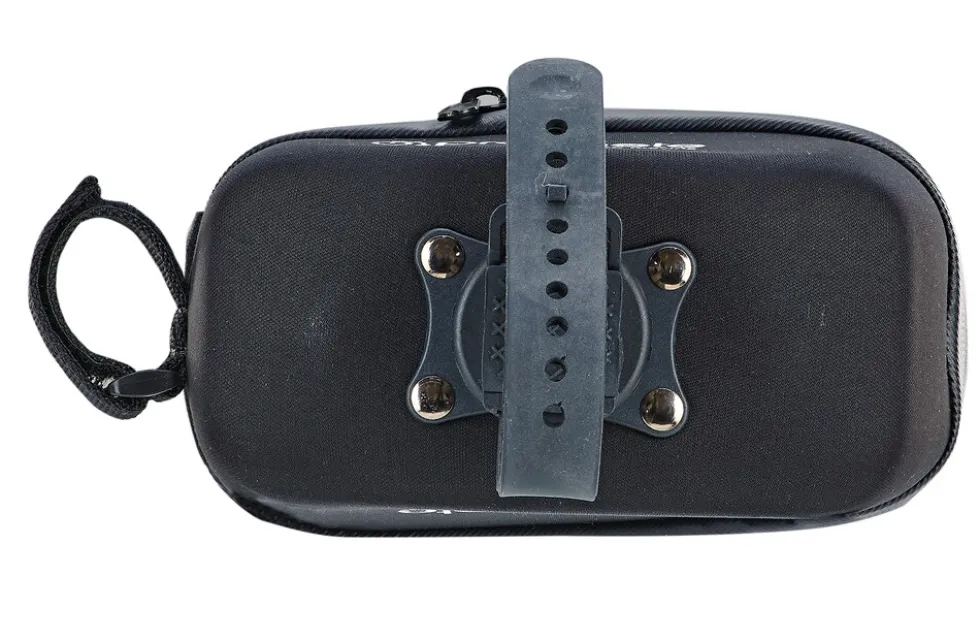 Oberrohrtasche, wasserabweisend, mit Smartphone-Fach für Smartphones bis 5,5", Volumen: 1 Liter, Farbe: schwarz