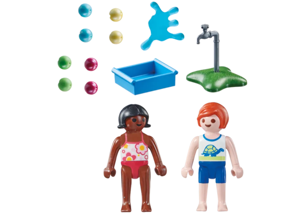 Playmobil Kinder mit Wasserballons