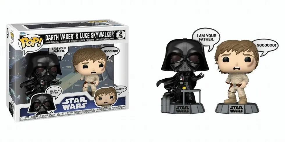 POP Star Wars Sayings Darth Vader/Skywalker 2Pack