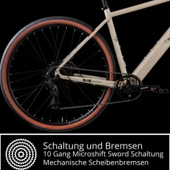 Remington G100 E Bike Gravelbike 28 Zoll Pedelec 360 Wh Elektrofahrrad 10 Gang Fahrrad Crossbike Bikepacking