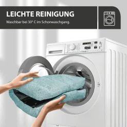 Rohrschneider Tierkissen Gr. 2 Polsterstoff Türkis + faltbarer Reisenapf