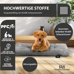 Rohrschneider Tierkissen Gr. 2 Polsterstoff Türkis + faltbarer Reisenapf