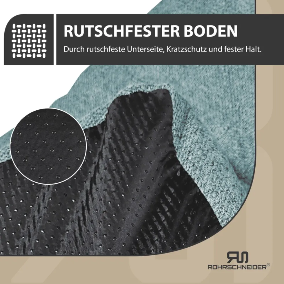 Rohrschneider Tierkissen Gr. 1 Polsterstoff Türkis + faltbarer Reisenapf