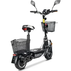 Rolektro, E-Joy Elektro-Scooter 20 Lithium, Schwarz, 36V-20AH Akku, 500 Watt