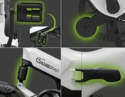 SachsenRAD E-Faltrad F12 Klapprad Ebike Elektrofahrrad Space Grau 16 Zoll