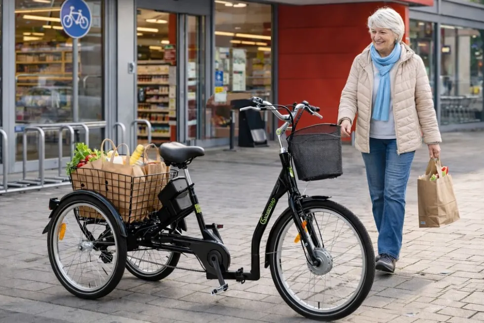 SachsenRAD E-Lastenrad T3A Trio II faltbar mit Alarmanlage