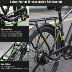 SachsenRAD E-Trekking Bike R8R Flex III für On- und Offroad schwarz