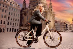 SachsenRAD Urban City E-Bike C3V Roma II in Mamorweiss mit Riemenantrieb