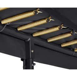 Salta First Class - rechteckig 214x366 cm- Schutzrand - Komplettsystem mit hochwertigem Sicherheitsnetz und Leiter schwarz