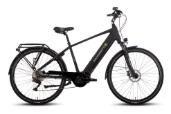 SAXONETTE Premium Sport E-Trekkingbike 10 Gang Scheibenbremse, Federgabel, Mittelmotor