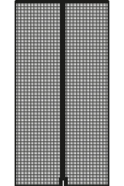 Schellenberg Fliegengitter-Magnetvorhang, 90 x 210 cm, anthrazit