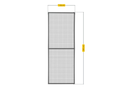 Schellenberg Fliegengitter für bodentiefe Fenster Premium, anthrazit, 120 x 240 cm