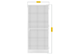 Schellenberg Fliegengittertür Premium, 120 x 240 cm, weiß