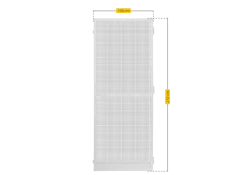 Schellenberg Insektenschutztür PLUS, weiß, 100 x 210 cm