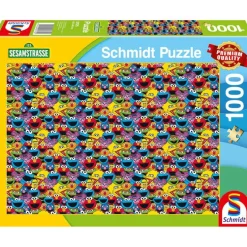 Schmidt Sesamstraße Puzzle 1000 Teile Wer wie was Nostalgie Puzzle Erwachsene