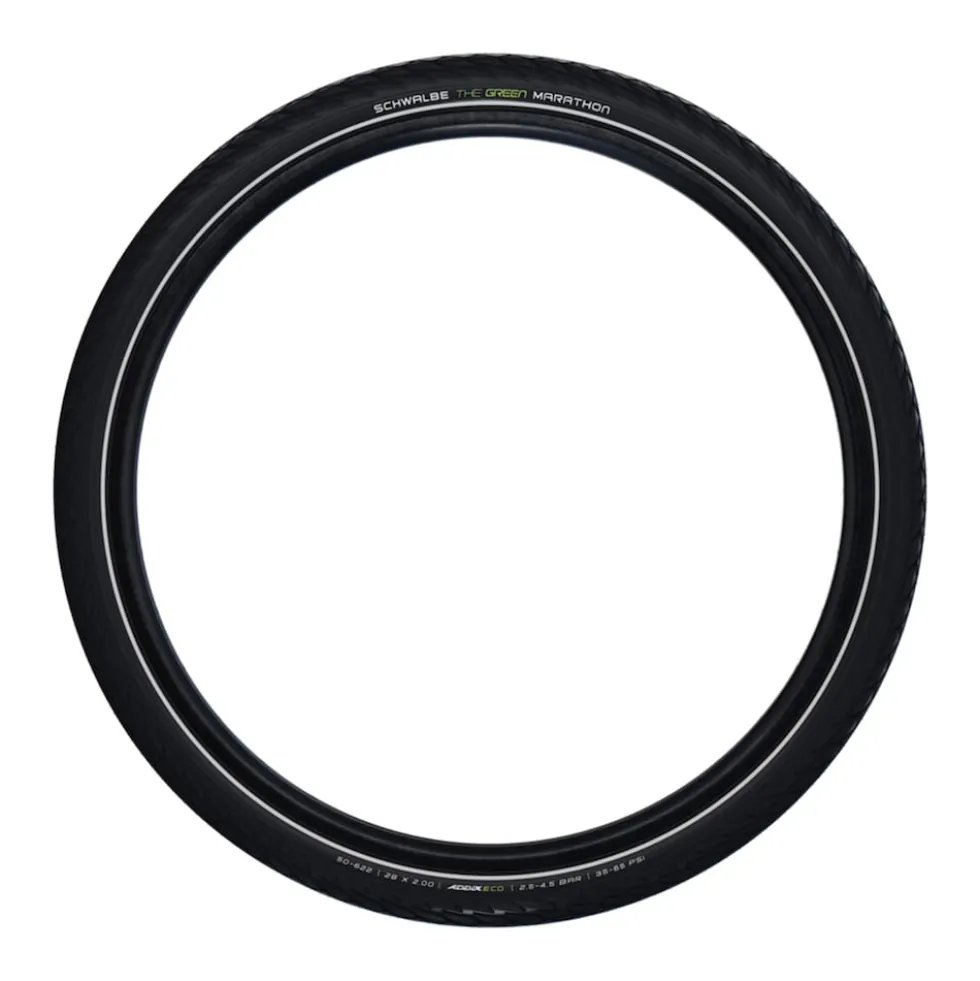 Schwalbe Green Marathon Fahrradreifen 28 20 Zoll Fahrraddecke Fahrradmantel Citybike Trekkingbike Drahtreifen Reflexstreifen Straßenprofil