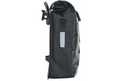 Seitenpacktasche, 100 % wasserdicht, reflektierende Elemente, robustes und langlebiges Material, Volumen: 20 Liter, Farbe: schwarz