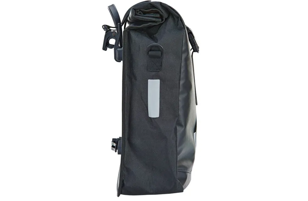 Seitenpacktasche, 100 % wasserdicht, reflektierende Elemente, robustes und langlebiges Material, Volumen: 20 Liter, Farbe: schwarz