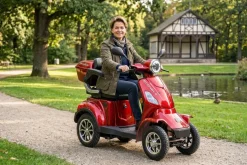 Seniorenmobil P4000, Blei-Akku, 25 km/h, 1000 Watt, Rot