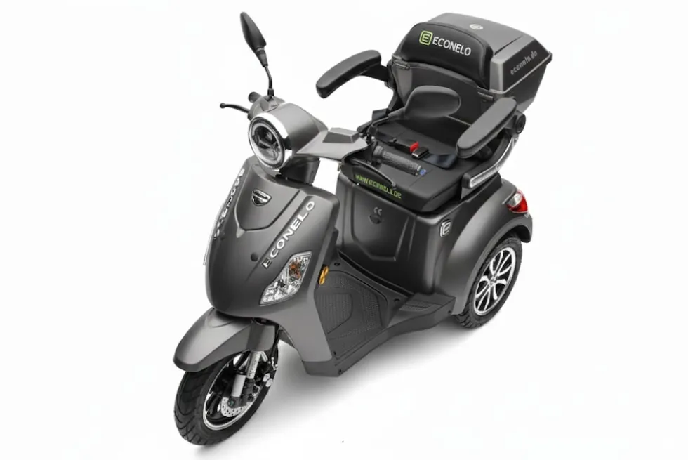 Seniorenmobil P1000, Lithium-Akku, 25 km/h, 1000 Watt, Grau