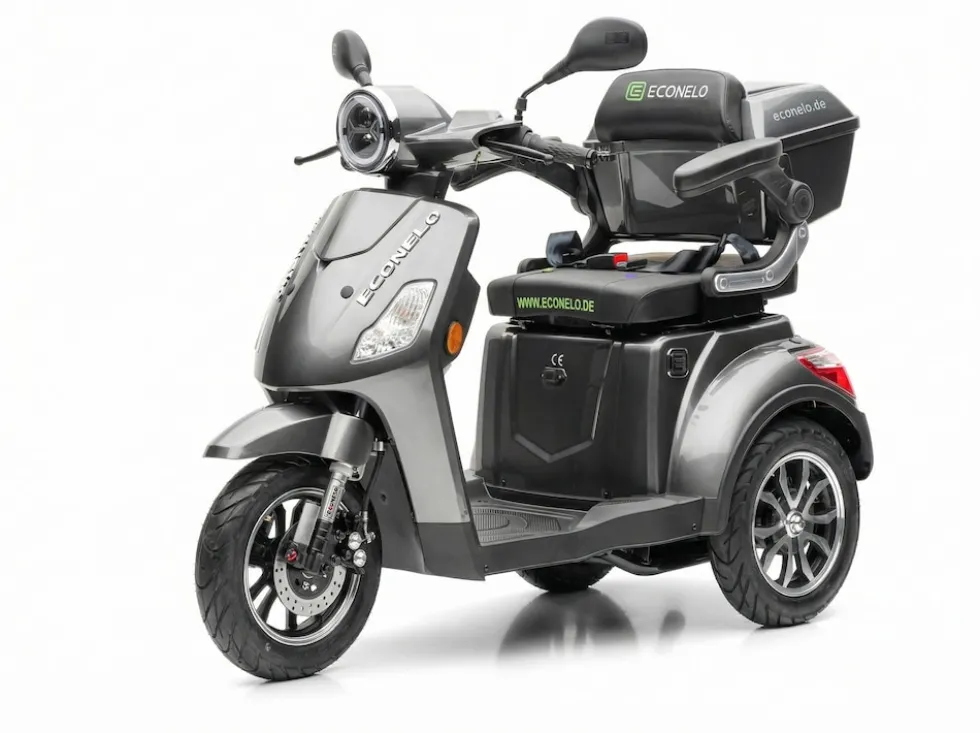 Seniorenmobil P1000, Lithium-Akku, 25 km/h, 1000 Watt, Grau