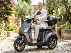 Seniorenmobil P1000, Lithium-Akku, 25 km/h, 1000 Watt, Grau
