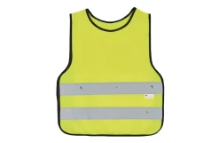Sicherheitsweste für Kinder, mit 3M Reflex-Material, elastischer Gummibund und verstellbare Klettverschlüsse, Farbe: neongelb