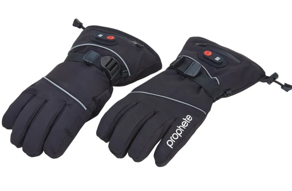 Smart Winterhandschuhe mit Heizfunktion, Größe L/XL, Fingertouchscreen, 2600 mAh, Farbe: schwarz