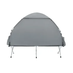SoBuy Campingzelt mit 1 Tür Hellgrau Funktional
