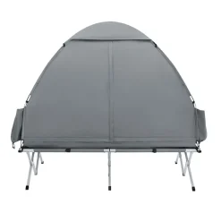 SoBuy Campingzelt mit 1 Tür Hellgrau 193x145x185cm Funktional