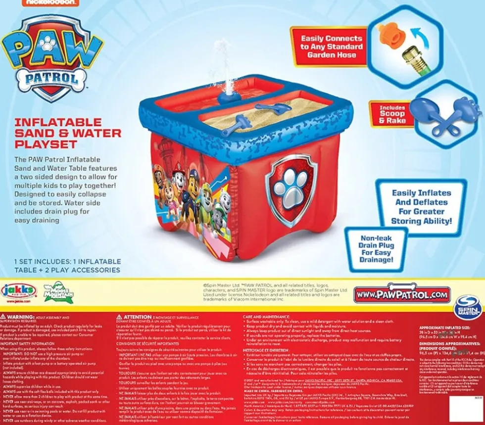 Spin Master 603841 - Paw Patrol - aufblasbarer Sand- & Wasserspieltisch