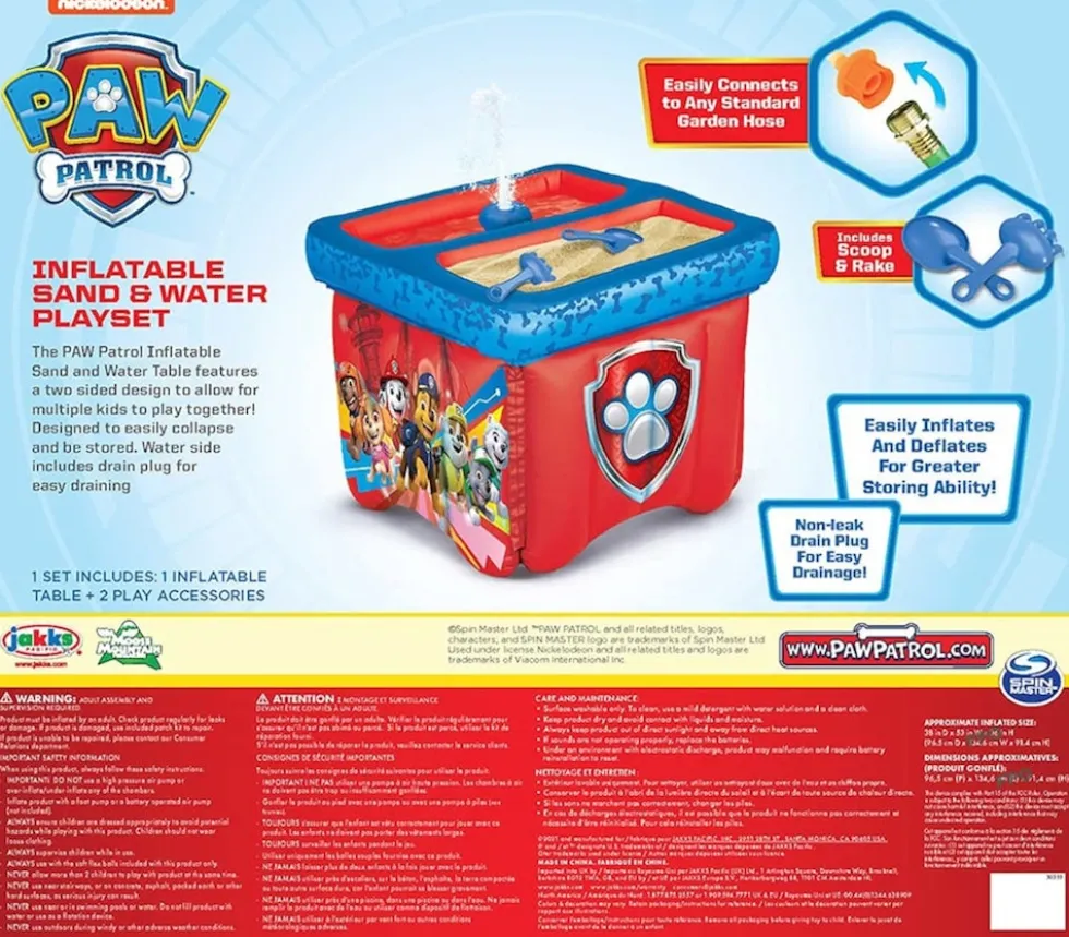 Spin Master 603841 - Paw Patrol - aufblasbarer Sand- & Wasserspieltisch