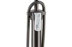 Standpumpe, für alle Ventilarten, 9 bar, mit Manometer, inkl. Adapter-Set, Stahl/Kunststoff