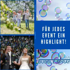 Starlyf® Seifenblasen Pistole mit Akku - Seifenblasenmaschine Bubble Spray