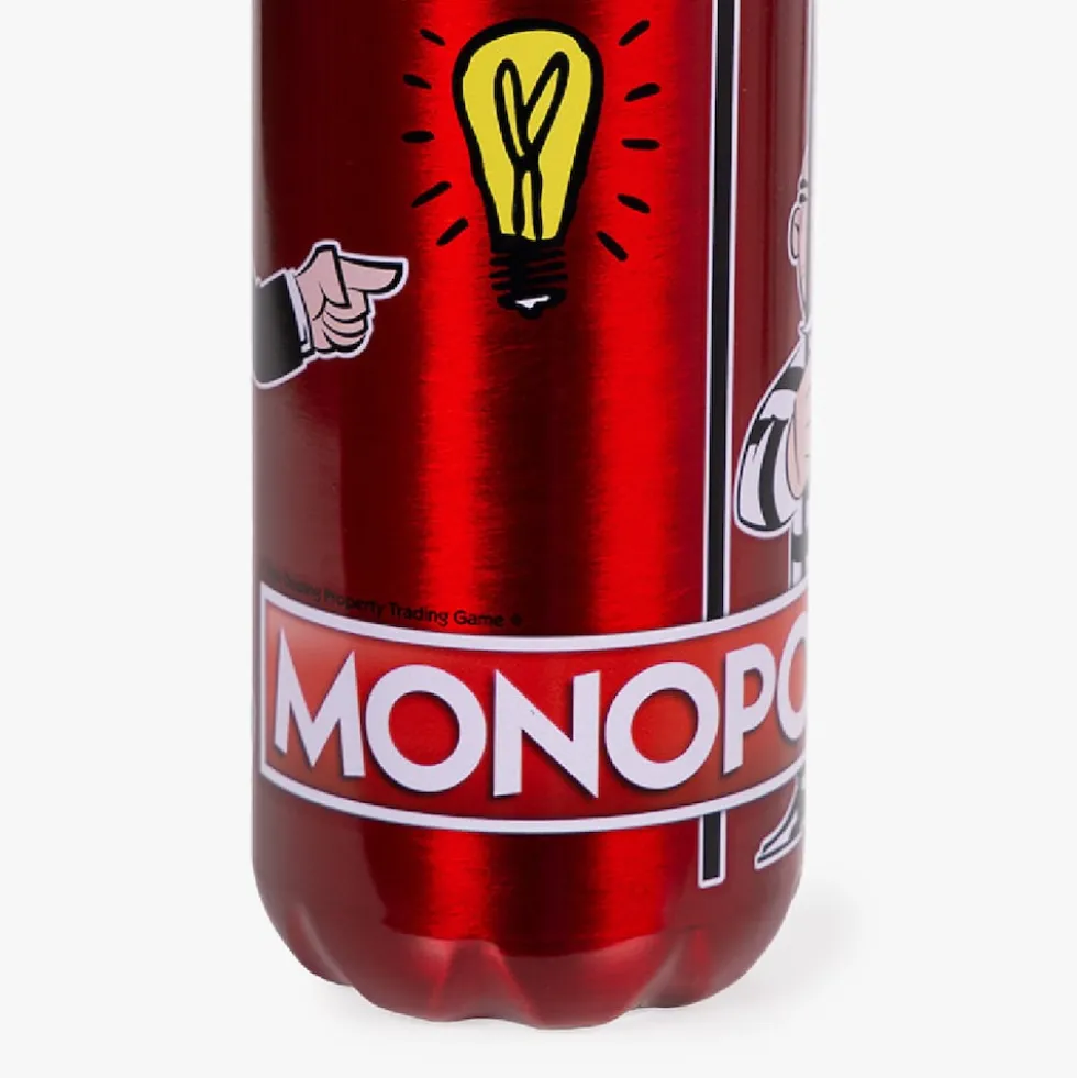 Stor - Aluminiumflasche - Monopoly (600ml) Trinkflasche Flasche Sportflasche