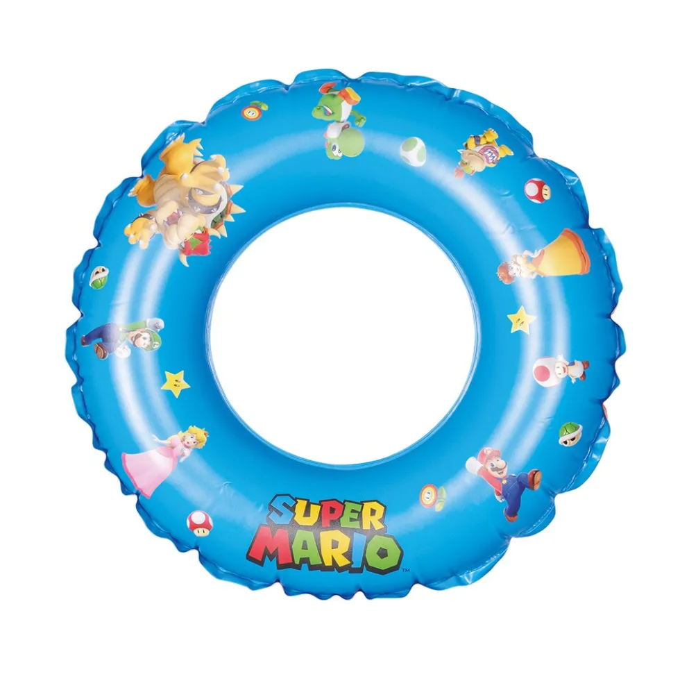 Super Mario Strandset Happy People 16190 3in1 Ball Schwimmring Matratze Pool Strand Kinder